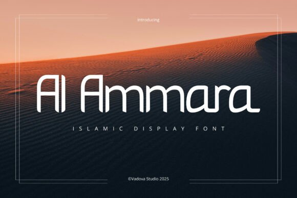 Al Ammara: A Modern Display Font for Editorial Design