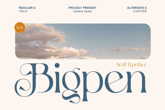 Bigpen: The Premium Serif Font for Scroll-Stopping Brand Campaigns