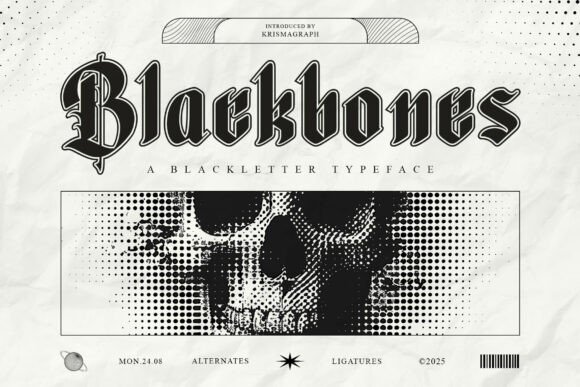 Blackbones: A Blackletter Typeface for Bold Editorial Design