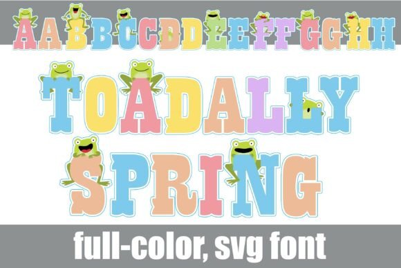Bring Whimsy to Your Shop with Toad-ally Spring Display Typeface