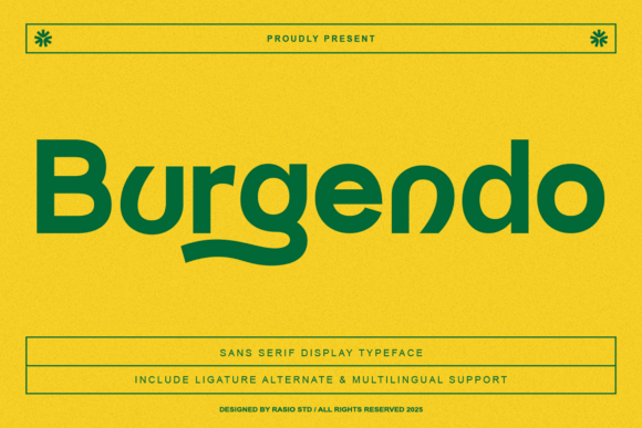 Burgendo: The Bold Sans Serif Typeface for Modern Editorial Design