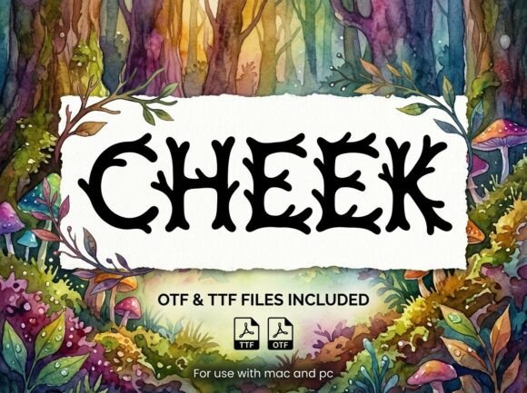 Cheek: A Wild Typeface for Whimsical Digital Branding