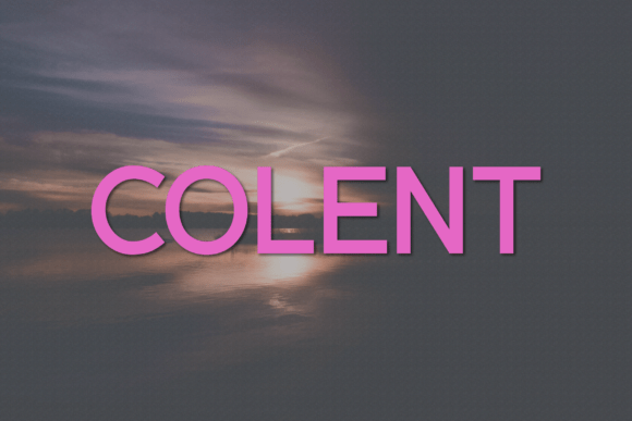 Colent: The Modern Sans Serif Typeface for Handmade Creators