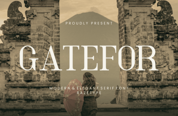 Gatefor: The Premium Serif Font for Sophisticated Brand Identity