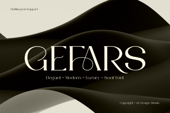 Gefars: The Serif Font That Elevates Campaign Visuals