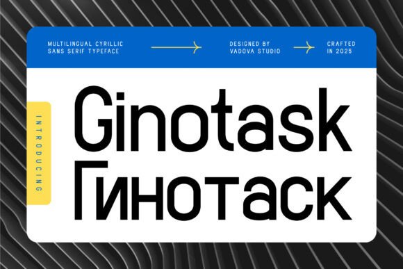 Ginotask: The Modern Sans Serif Font for Handmade Creators
