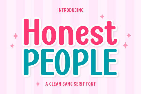 Honest People: A Clean Sans Serif Typeface for Modern Branding