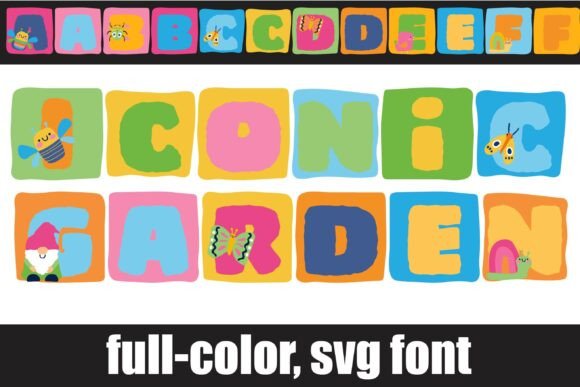 Iconic Garden: The Whimsical Typeface for Bold Brand Identity