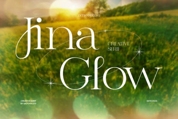 Jina Glow: A Futuristic Serif Font for Bold Brand Identities