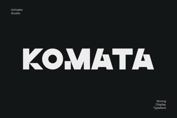 Komata: A Bold Sans Serif Typeface for Modern Web Design