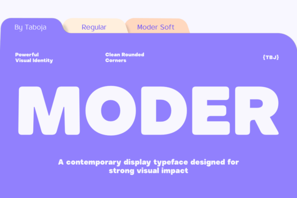 Moder: The Modern Display Font for Bold Web Experiences