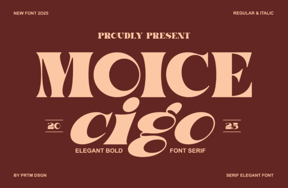Moice Cigo: The Elegant Serif Font for Polished Brand Identity