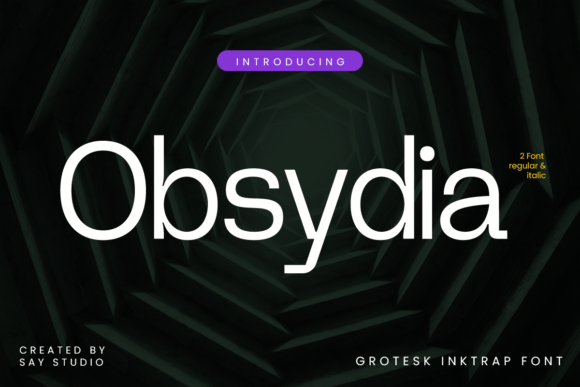 Obsydia: A Premium Sans Serif Typeface for Modern Editorial Design