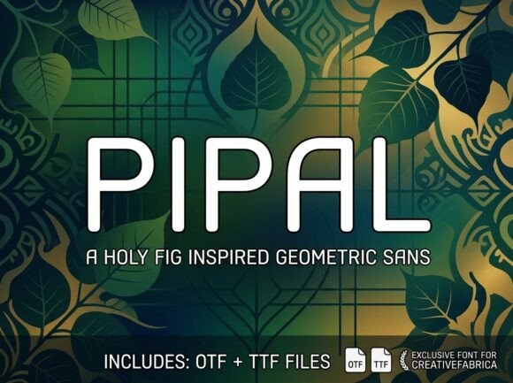 Pipal: The Geometric Sans Serif Font for Calm Brand Identity