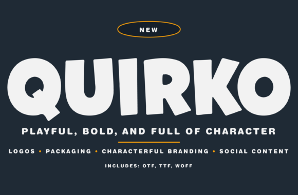 Quirko: The Bold Display Font That Brings Handmade Products to Life