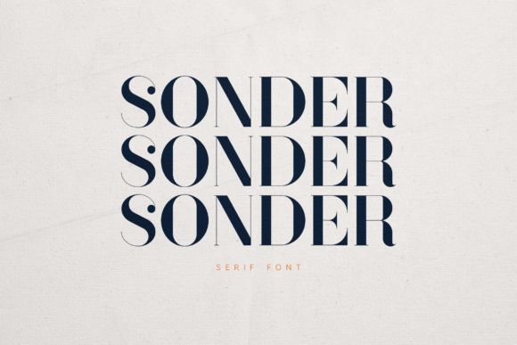 Sonder: The Modern Serif Typeface for Sophisticated Web Design
