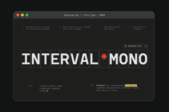 TRT Interval: A Precision Sans Serif for Modern Web Design