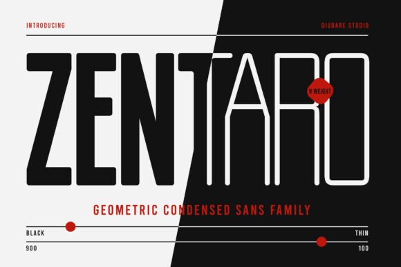 Zentaro: A Modern Sans Serif Typeface for Bold Editorial Design
